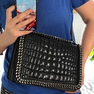 Zara leather shoulder bag